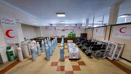 کمک بانک امانات تجهیزات پزشکی هلال احمر مازندران به کرونایی ها